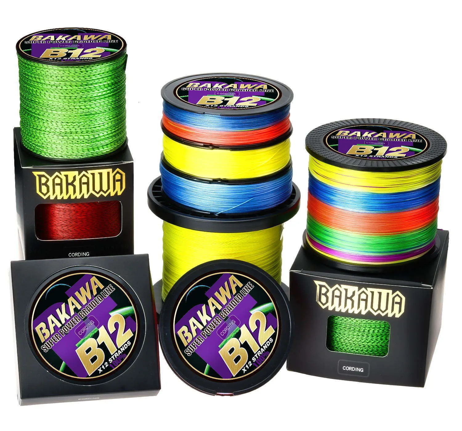 BAKAWA Super Strong Best Braided Fishing Line Fishing Line PE Material, 128  Strands, 500M 1000M Lengths X12 X8 From Nian07, $4.41