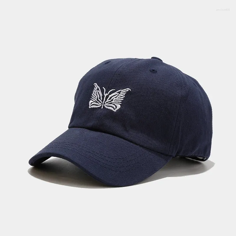 Bola bonés ldslyjr 2023 algodão borboleta bordado casquette boné de beisebol ajustável ao ar livre snapback chapéus para homens e mulheres 58