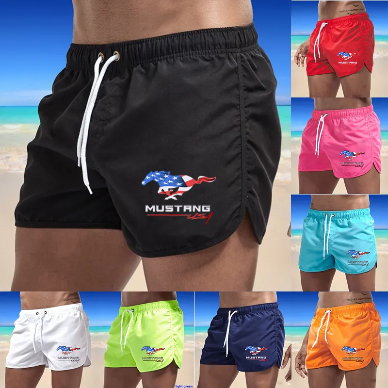 Mens shorts strand snabb torr andas surf korta stammar kläder byxor sommar simning baddräkt färgglad badkläder 230404