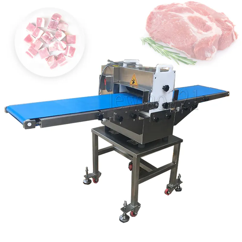 Machine automatique tridimensionnelle de découpe de viande, de poulet frais désossé, de bande de poisson, de découpe de cubes