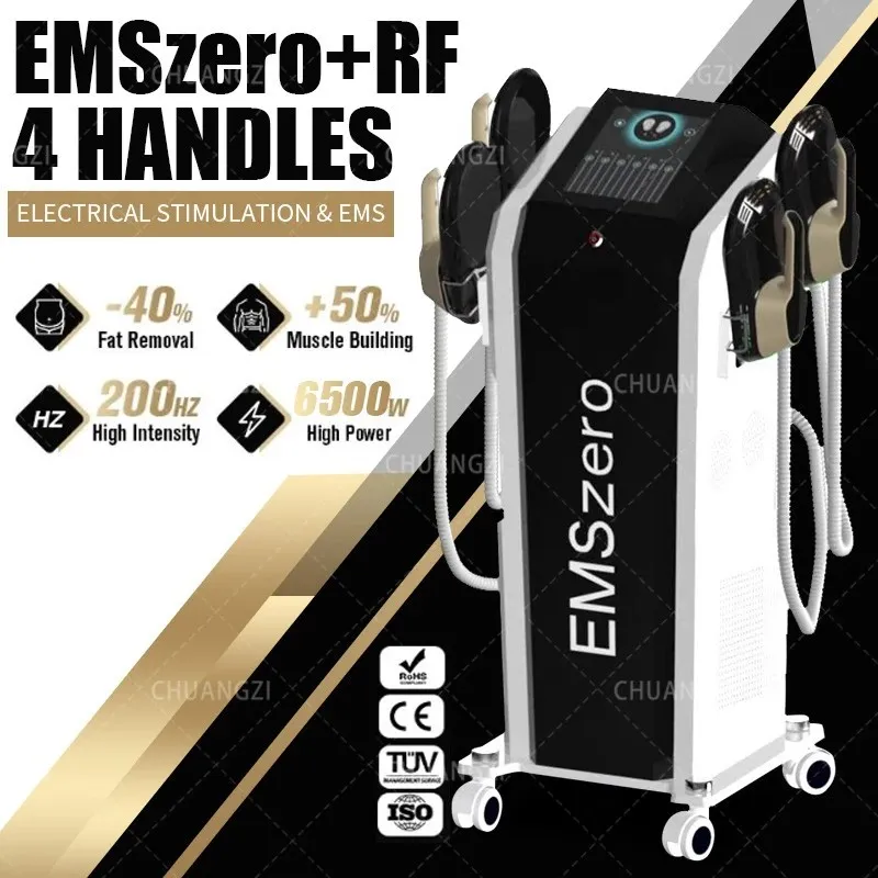 EMSZERO NEO 14 TESLA 6500W Hoog vermogen Hi-EMT BELVIC PAD DLS-EMSLIM MUSCLE STIMULATIE LICHAAM BOODBOOD MACHINE Machine