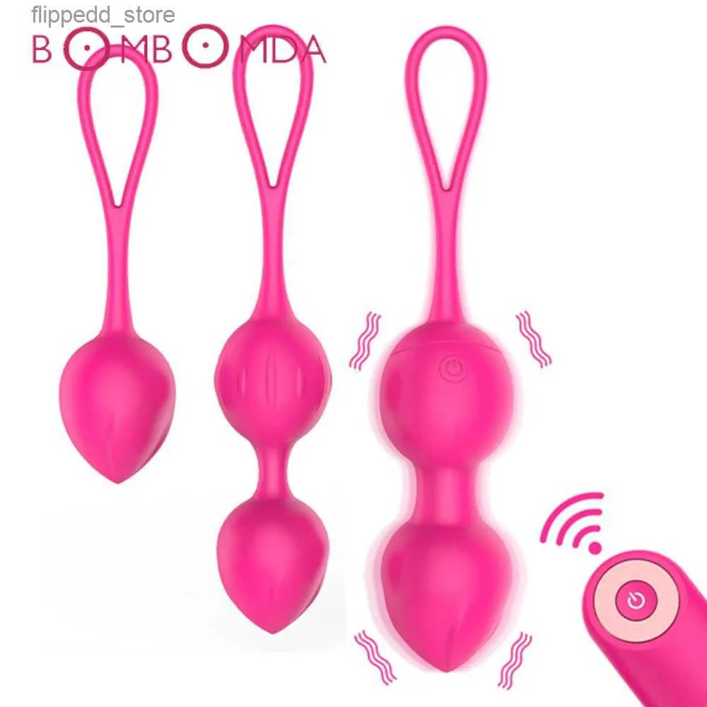 Outros itens de massagem Vagina Balls Sex Toys Silicone Ben Wa Balls Vagina Apertando Exercitador Kegel Ball Vibratig Mulheres Adult Sex Product Q231104