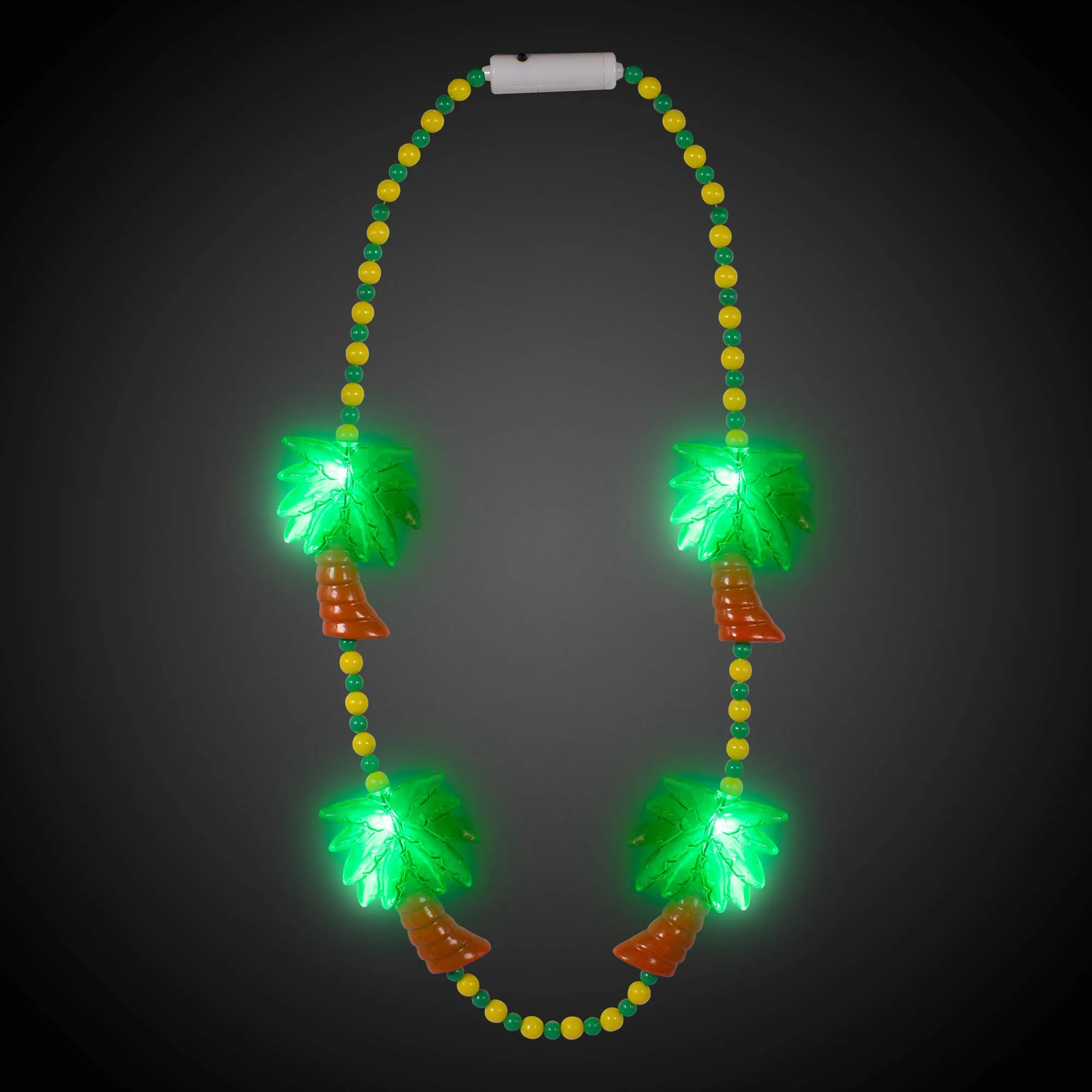 Juldekorationer LED Light Up 36 Tropical Palm Tree Bead Necklace Party Favor Drop Delivery Amuvt