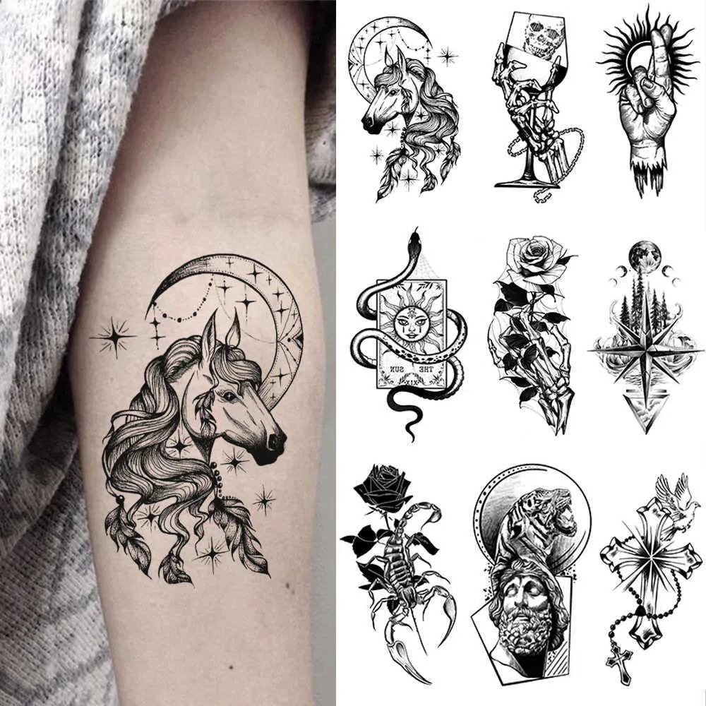 Risparmia alla grande su Adesivo Tatuaggio Temporaneo Impermeabile Per  Braccio W Z0403 Tatuaggi Temporanei Impermeabili Da 5 Pacchi Rosario In ..., image size:1000x1000