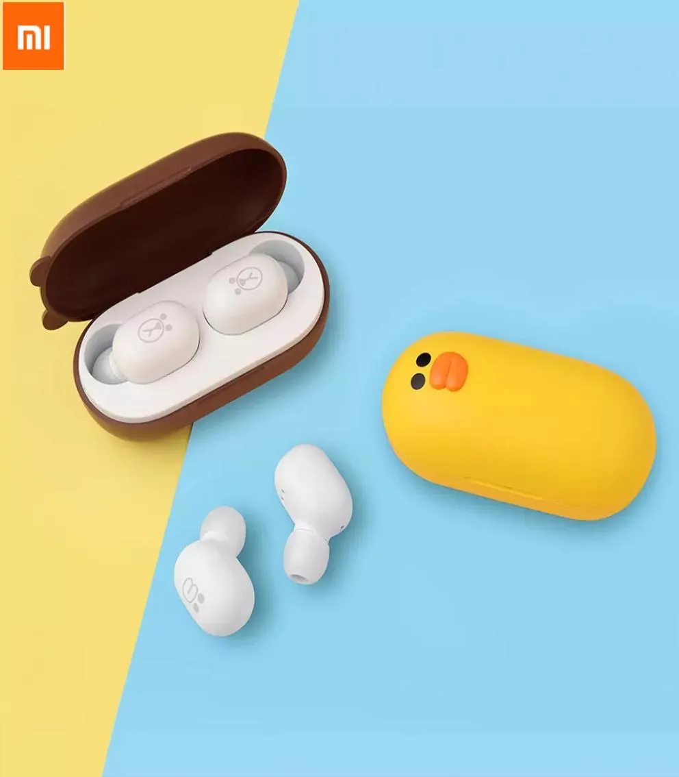 Xiaomi TWS Auricolare Bluetooth Line Friends Wireless 50 Auricolare Hifi Stereo Head Phone Sport Mini auricolari impermeabili Cuffie2451265