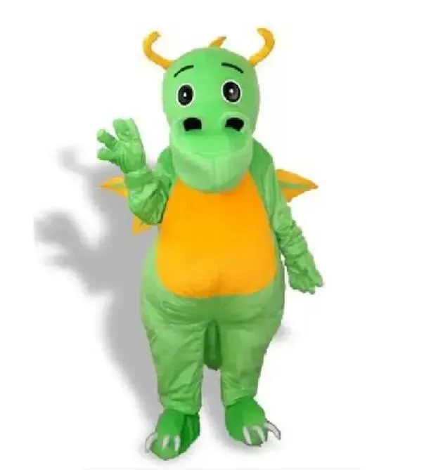 2024 Halloween Grüner Dinosaurier-Maskottchen-Kostüm, Anzug, Partykleid, Weihnachten, Karneval, Party, ausgefallene Kostüme, Outfit für Erwachsene