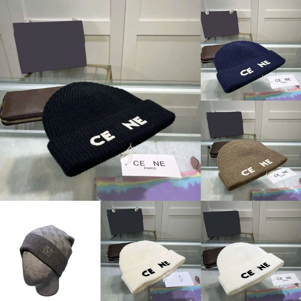 Beanieskull Caps Kafatası Kapakları Bonnet Tasarımcı Bonnet Chapeau Seau Chapeau Dhiver Chapeau Tricote Printemps Vinç Casquettes Hiver Unisexe Cachemire Lettres Decont