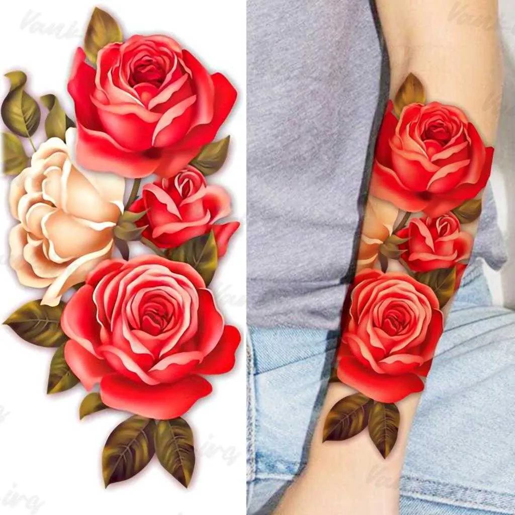 Tatuaggi Temporanei Fiore Colorato Tatuaggi Temporanei Le Donne Ragazze  Realistico Lavanda Farfalla Fiore Falso Autoadesivo Del Tatuaggio  Avambraccio Corpo Tatuaggi 3D Z0403 Da 3,03 € | DHgate, image size:1024x1024