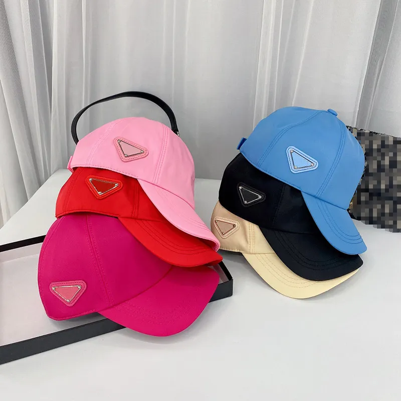 Moda Naylon Beyzbol Şapkası Tasarımcı Casquette Kanvas Top Erkekler Kadınlar için Lüks Şapkalar Sunhat Pembe Şapka P Snapback Güneşlik Spor Plaj 32604Q