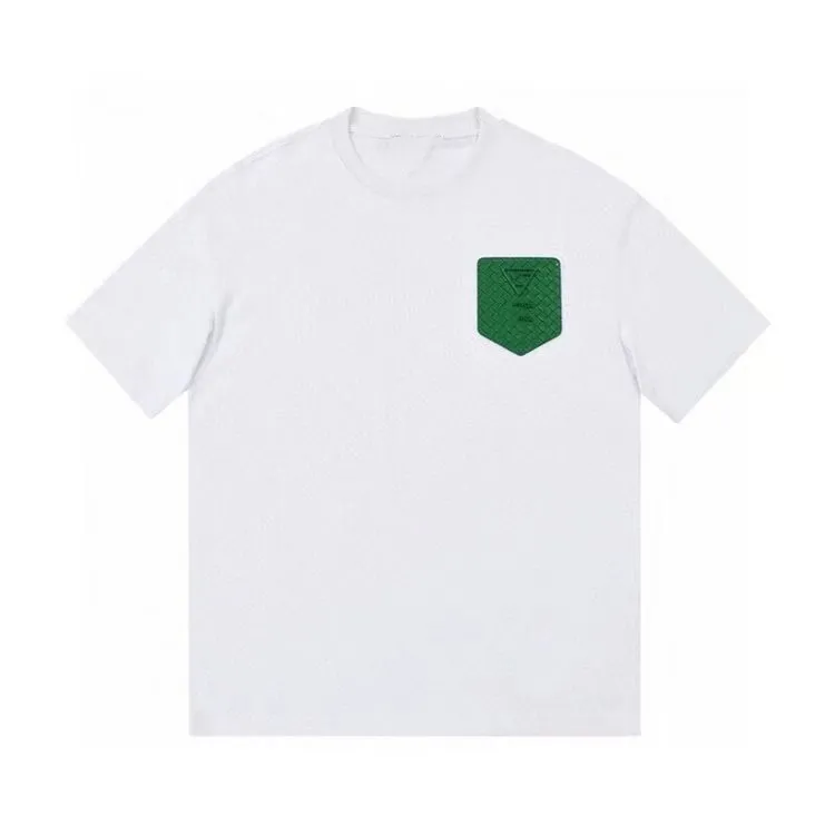 2023 Дизайнерская футболка с вышивкой Летняя футболка с коротким рукавом Волна Мужчины Женщины Пары Роскошная футболка Мода Премиум-хлопок Высокое качество Верхний размер S-5XL