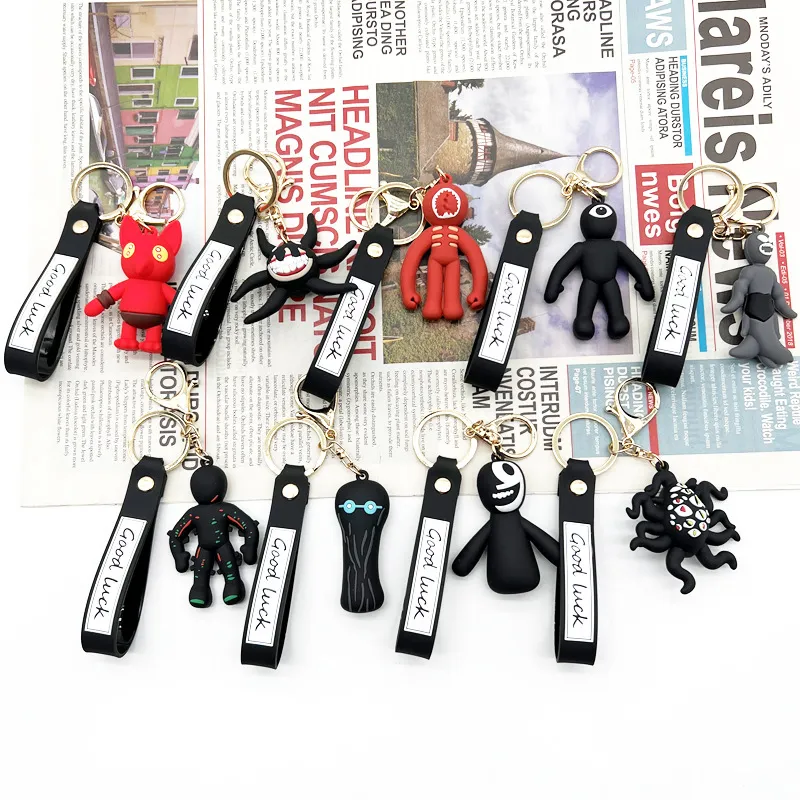 Escape Gate KeyChain Doors Roblox Figur Game Charm Monster Doll Pendant Ny produkt PVC Material