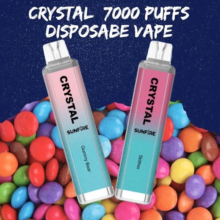 En iyi güneş ateşi kristal 7000 puflar pro tek kullanımlık vape 18ml/16ml pod cihaz kiti şarj edilebilir pil sigara kasırga 8k 9k 10k 12k vs rnm vapes 9000 10000 12000 puflar