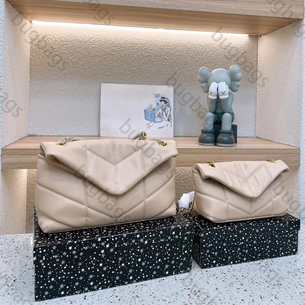 حقائب اليد المنتفخة الجديدة سلسلة أكياس الكتف مصمم المعادن الحرف الذهبي المرأة محفظة عالية الجودة