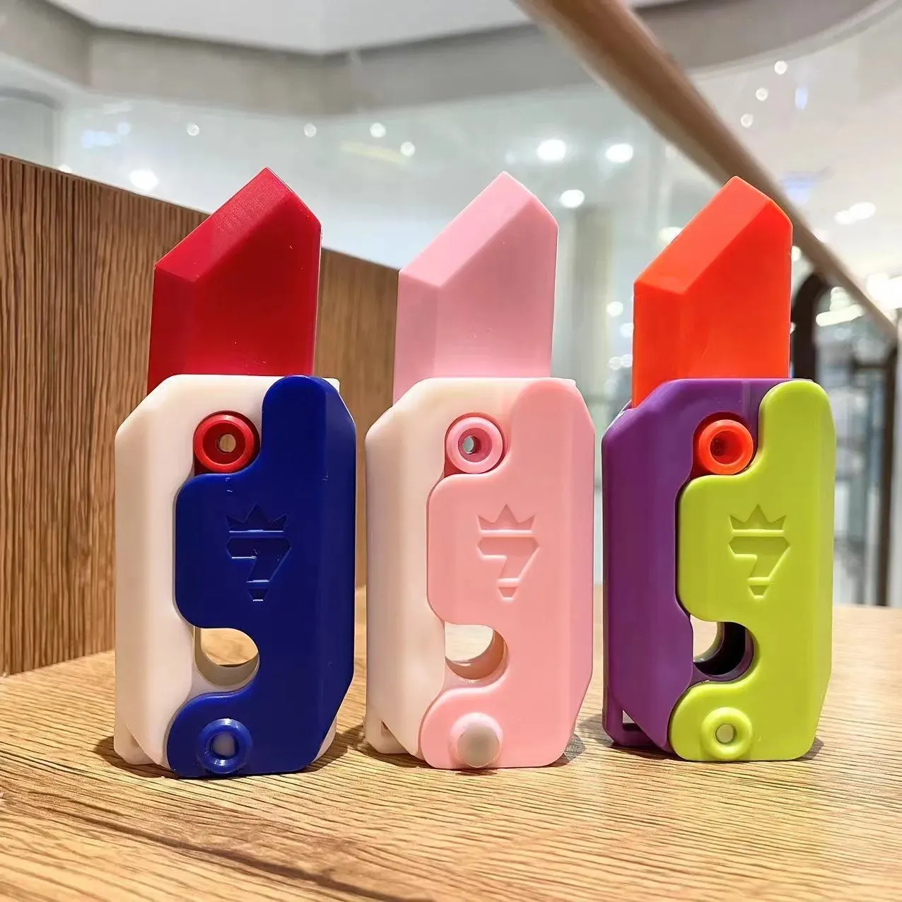 3D-Druck Schwerkraft Cub Springendes kleines Rettichmesser Minimodell Studentenpreis Anhänger Dekompressionsspielzeug Heißer Verkauf Weihnachtsgeschenk