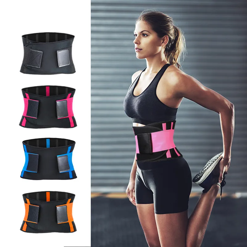 Slimming Belt Adjustable Waist Back Support Waist Trainer Trimmer Belt Sweat Utility Belt for Sport Gym Fitness Weightlifting Tummy Slim Belts 230403