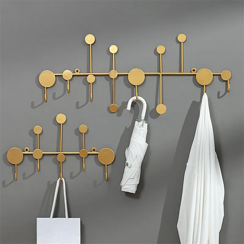 Hooks Rails Gold/Black Wall Hook Storage Nordic Creative Entry Key Hook ...