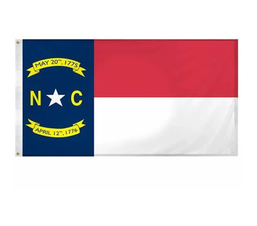 US America North Carolina State Flags 3039x5039ft 100d Polyester utomhus högkvalitativ med två mässing GROMMETS1933751