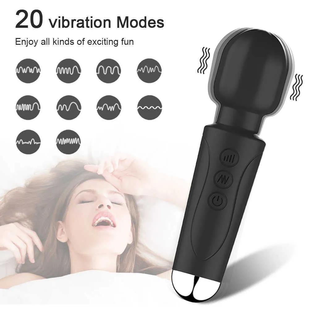 New Mini Powerful Av Vibrators for Women Magic Wand Vibrator Female Clitoris Stimulator Massager Dildo Sex Toy_voghion.com