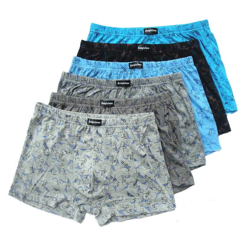 Caleçon 5 Pcs/Lot 6XL 5XL sous-vêtements pour hommes 100% coton short de boxe bande élastique sous-vêtements hommes Shorts respirant solide Flexible 230404