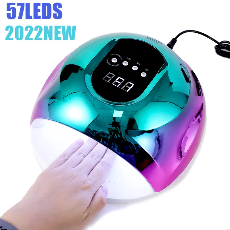 Nail Dryers Nail Dryer UV LED Lamp For All Gel Polish With 42 LEDs Powerful Nail Drying Lamp UV Cabine With Smart Sensor Manicure Machine 230403