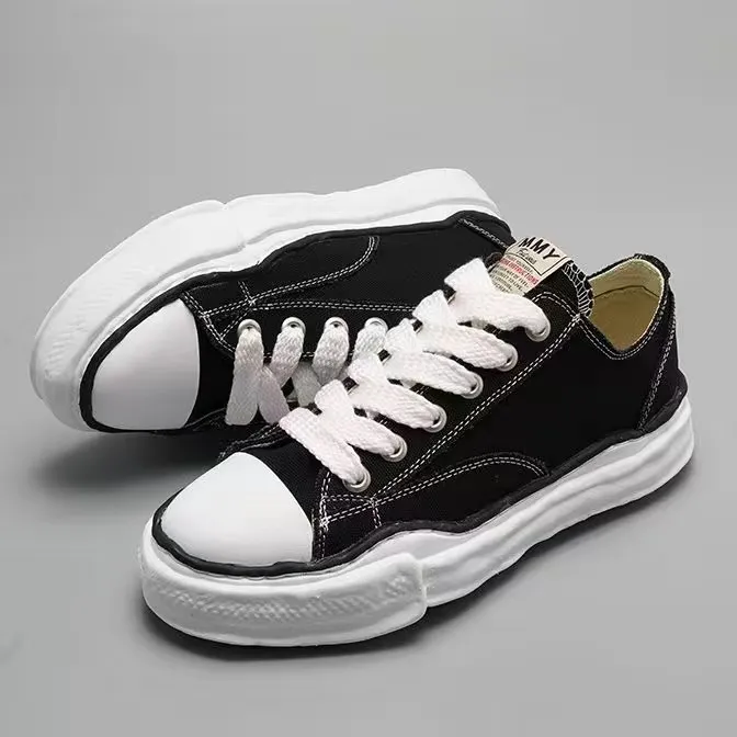 새로운 공동 브랜드 MMY 용해 신발 디자이너 캐주얼 신발 Maison Mihara Yasuhiro 녹색 두꺼운 솔직한 연인의 아빠 스포츠 캐주얼 보드 신발