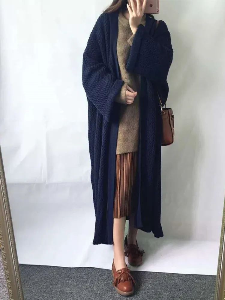 GRECERELLE Cardigan à manches longues ouvert sur le devant pour femme, col en V, vêtement d'extérieur léger en tricot côtelé avec poche, 01 Noir, S