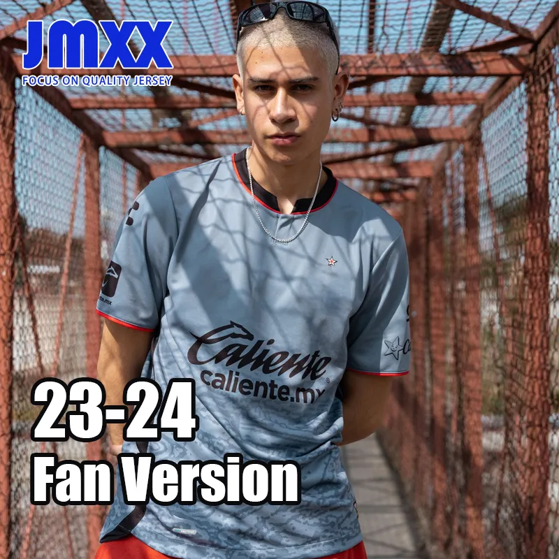JMXX 23-24ティファナサッカージャージはホームアウェイアウェイサードカルドナマルティネスオロスコジャラロドリゲスソルノメンズユニフォームジャージーマンフットボールシャツ2023 2024ファンバージョン