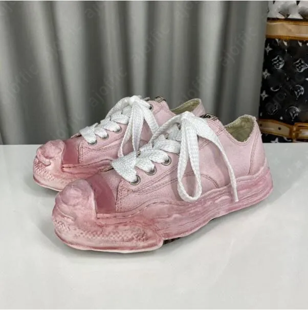 Mihara Yasuhiro Sneakers, Canvas Low Top Streetwear Chunky