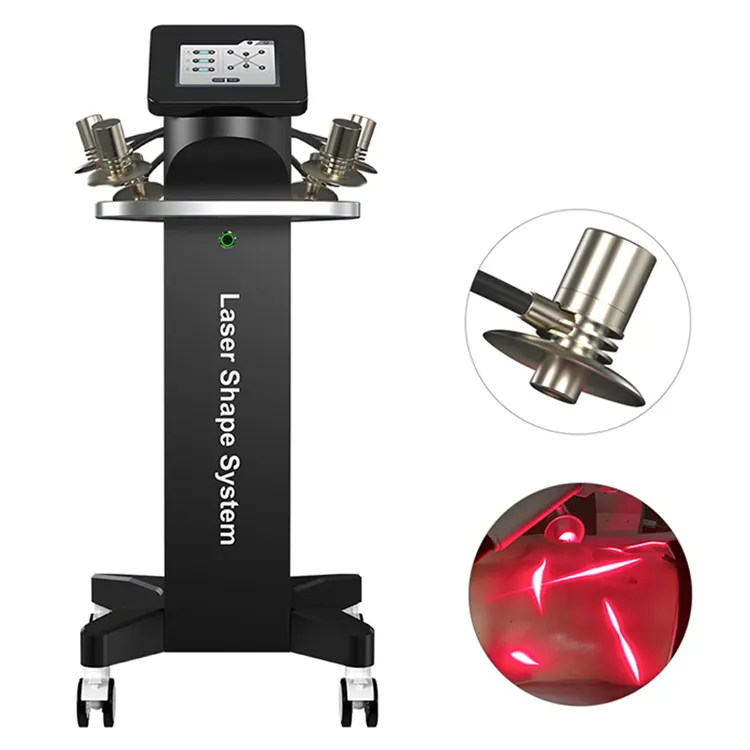 Icke-invasiv 6D-laser 635nm rött ljus 532nm grönt ljus laser kroppsform lipo laser fettsugningsmaskin