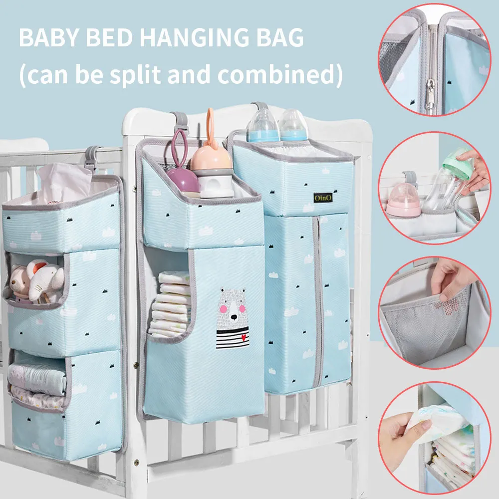 Set di biancheria da letto Organizzatore per lettino Borse appese Nato Culla Stoccaggio pannolini per neonati Abbigliamento per neonati Caddy Nursing 230404