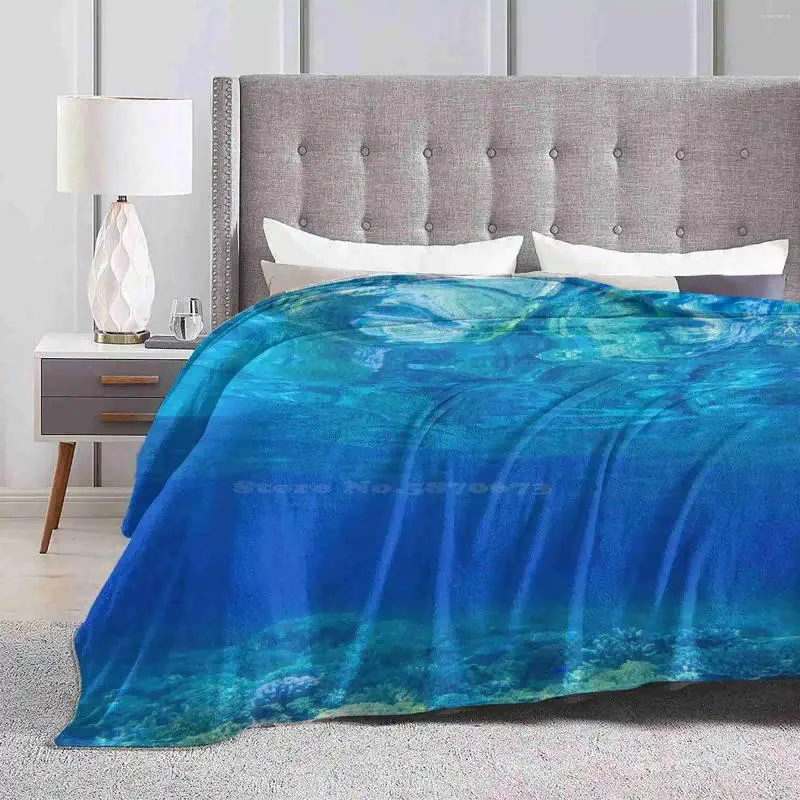 Одеяла Размышления о Большом Барьерном рифе Новейшее супермягкое теплое легкое тонкое одеяло Морская рыба-клоун Анемон-рыба Пейзаж Пейзаж