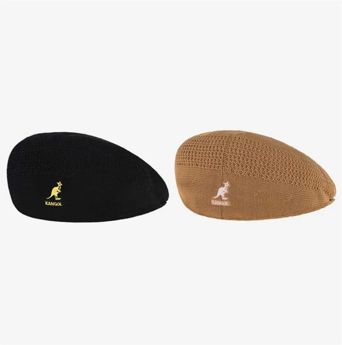 Summer Kangol Kangaroo Top Flat Top Fisherman Hat visor Bacia Hat Moda Moda de algodão selvagem Homem e mulheres chapéus de pano liso Q07032482635351