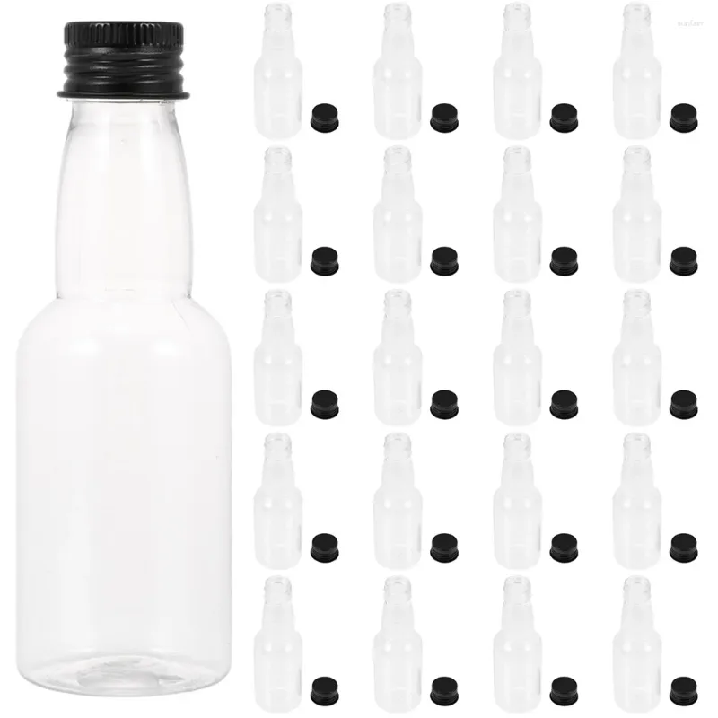 収納ボトル30 PCS 50mlアルミニウムキャップ調整ボトル屋外供給サブミニ小さなプラスチックS蓋液体