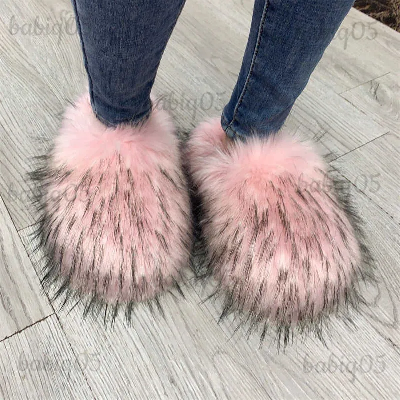 Tan furry shop slides