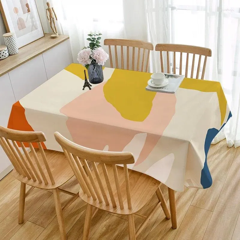 Tafelkleed Scandinavische stijl abstract tafelkleed Oxford waterdichte rechthoekige hoes voor keuken woonkamer