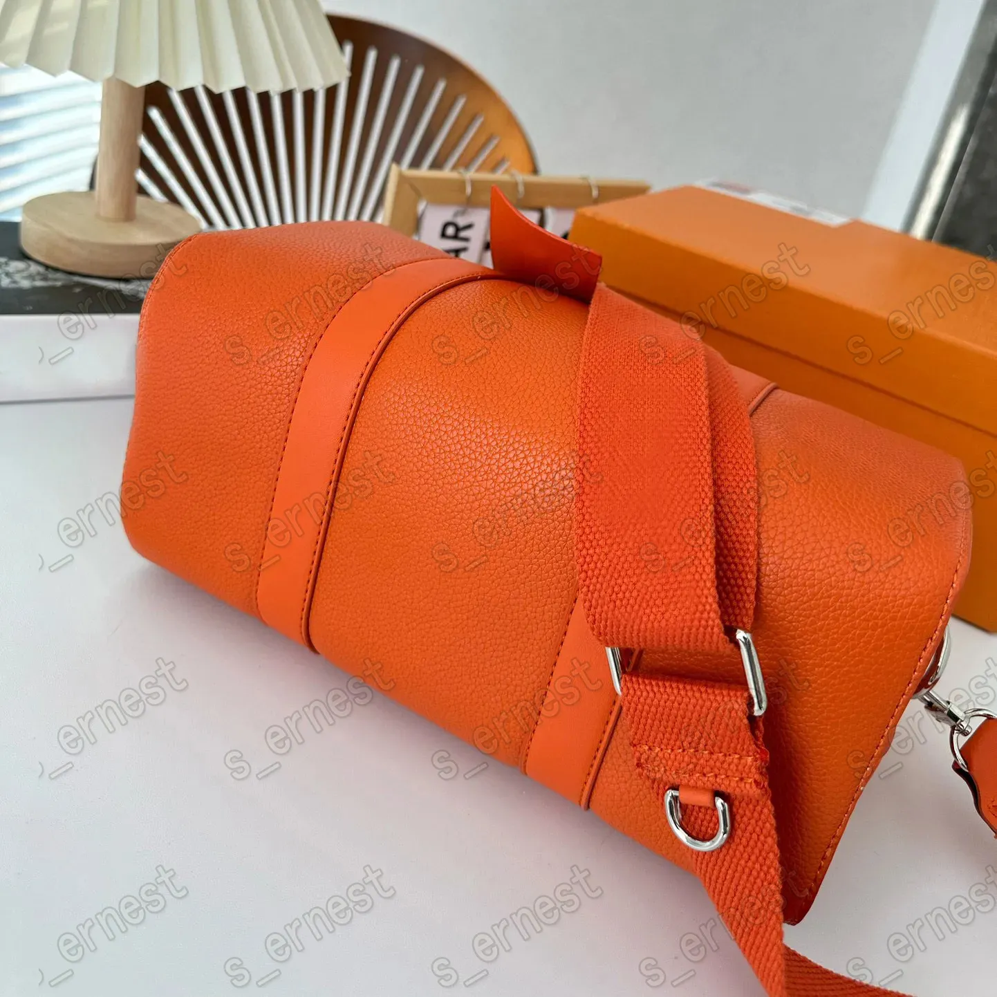 Designer Shoulder Bag for Men & Women - Everyday Mini Handbag with Green Travel Tote Pocket - M21438 M21437