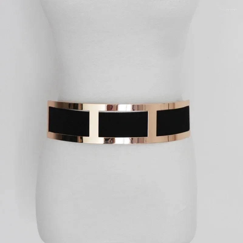 Ceintures Femmes Large Ceinture Extensible Pour Robe Noir Et Beige Cummerbund Luxe Designer Grande Taille