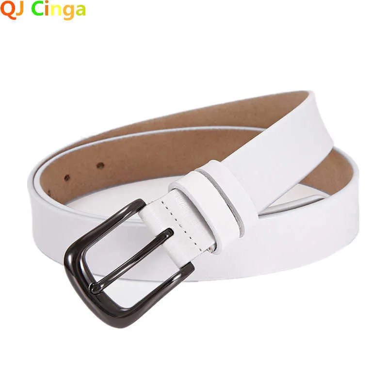 Belts 2.8cm Wide White Needle Buckle Belts Women's Fashion Casual Women Leather Belt Red Brown Black Cinturon Z0404