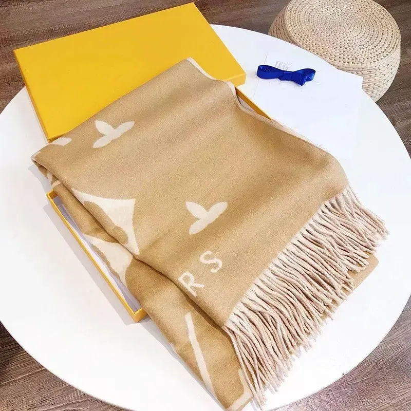 Luxury Wool Cashmere Scarf Shawl for Women Over 68.9 in Long Winter ...