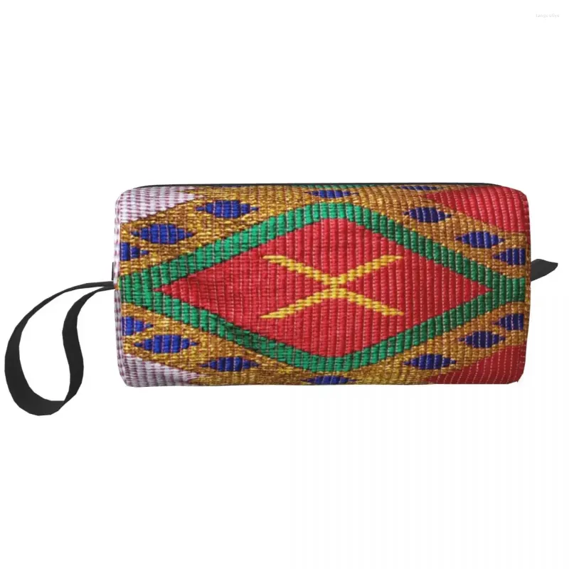 Cosmetic Bags Ethiopian Hand Made Traditional Design Bag Women Kawaii Big Capacity Makeup Case Beauty Storage Toiletry