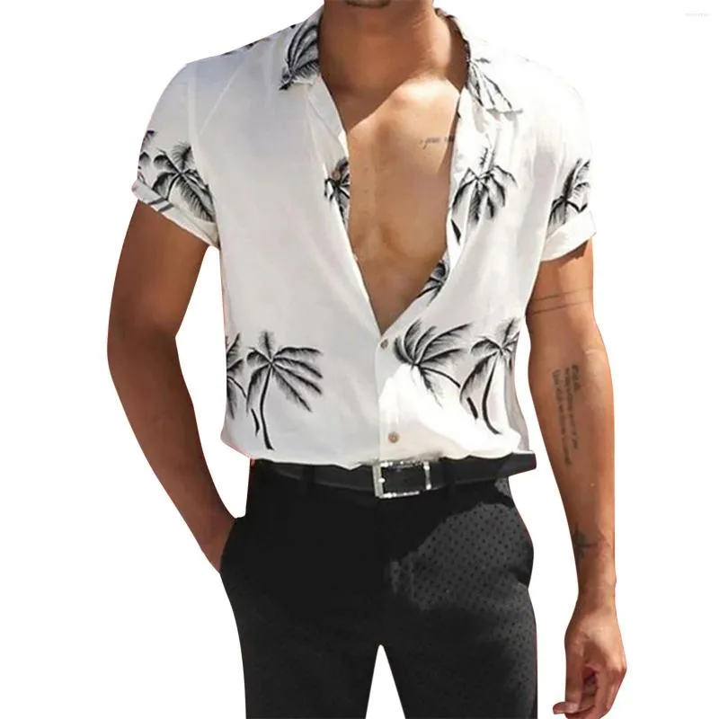 Camisas casuais masculinas Homens impressos da moda Top Bouse S GRANDE