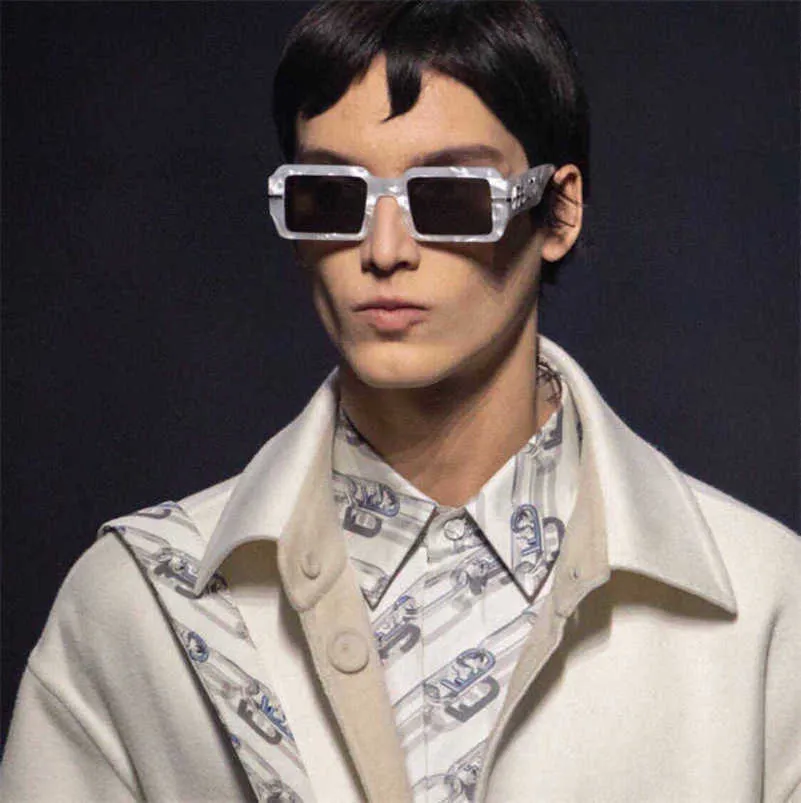 2024 Luxury Designer Hip Hop Trendsetter Square Net Red Sunglasses For