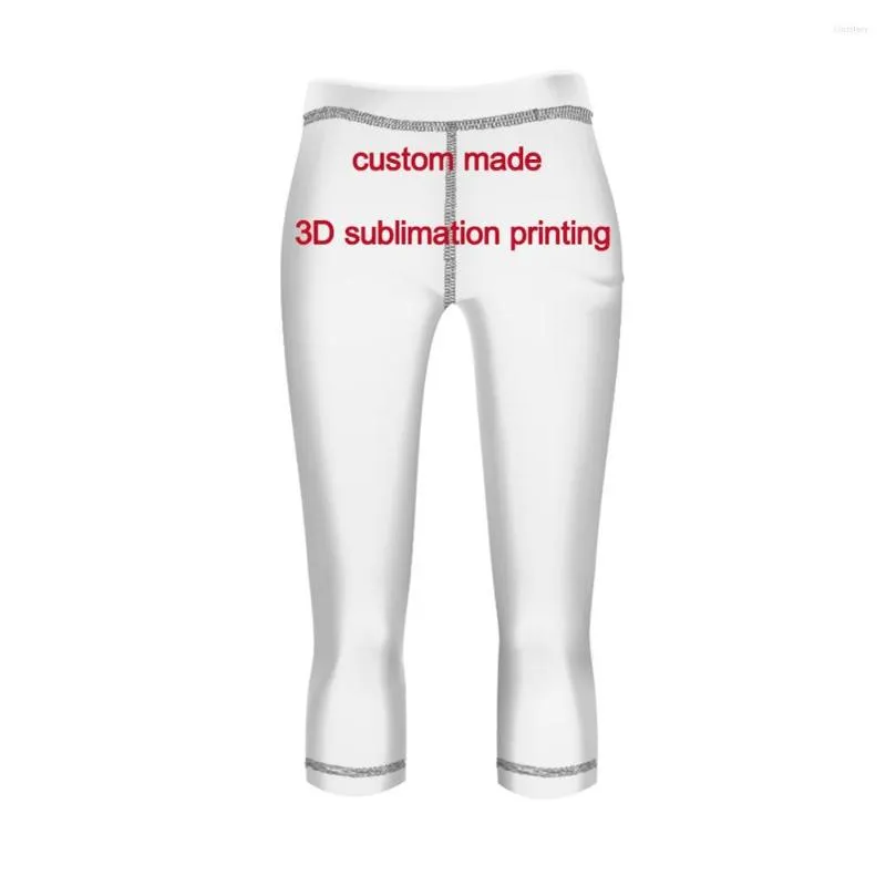 Women's Pants Custom Made 3D Sublimition Printing Fashion Designs High Quality Back Zipper Pocket Yoga Legging