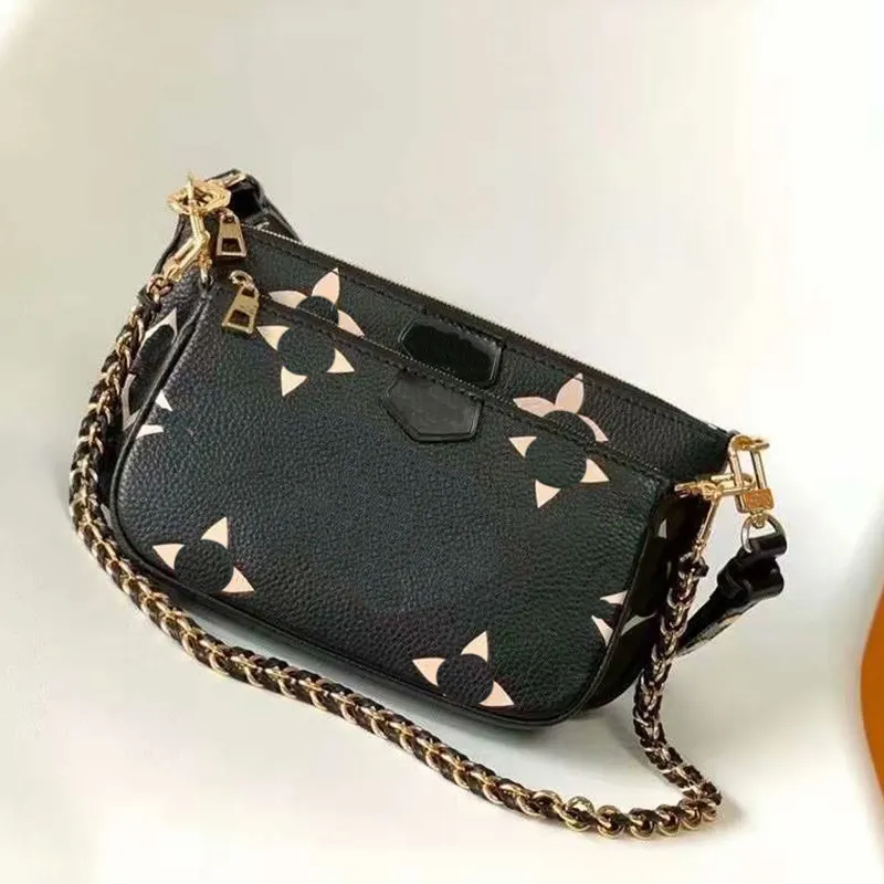 5A Calidad Multi Pochette Felicie Lujo Conjunto de tres piezas Cartera Crossbody Diseñador Bolsa Mujer Bolso Bolsos de hombro Mujeres Lujos Mahjong Bolsos Bagzone Bolsas