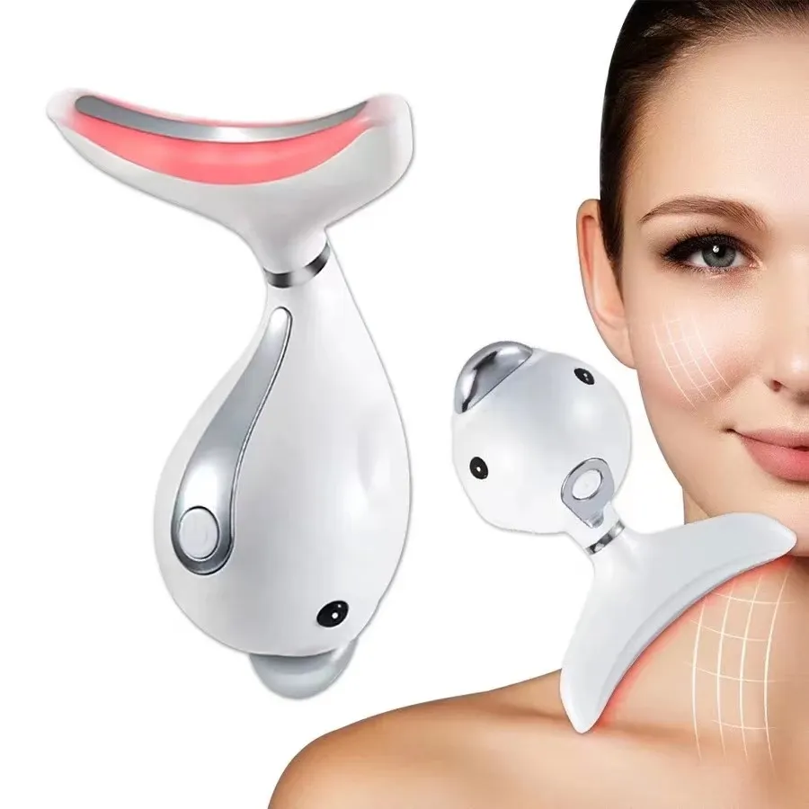 Factory Prijs Anti-rimpel RF Neck Guard Massager Skin Scraper Skin Trapping Neckt Necking Skin Care Beauty Massager Portable Face Neck Stretching Device