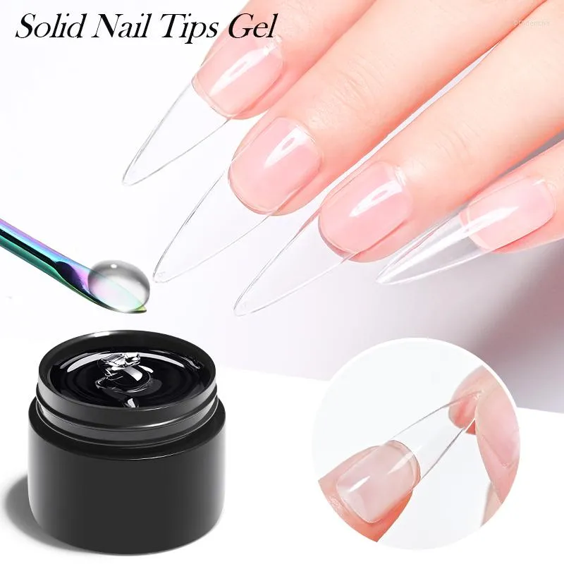 Nail Gel MEET ACROSS 5ml Solid For False Nails Transparent Soak Off UV LED Art Varnish Lamp Function