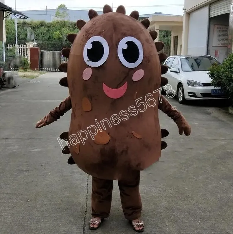 Vendita calda costumi della mascotte del cetriolo di mare personaggio dei cartoni animati vestito vestito di carnevale adulti taglia abiti di carnevale di festa di Natale di Halloween