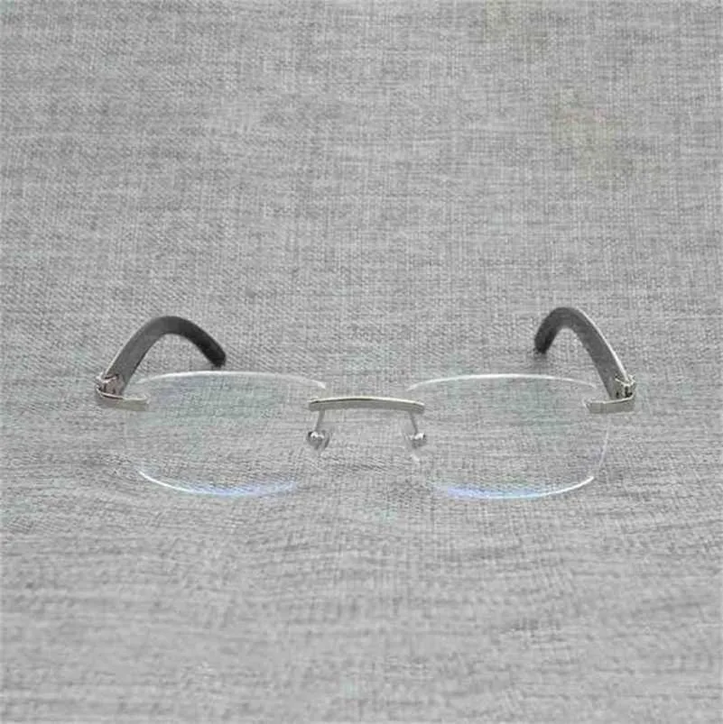 20% off for luxury designers Vintage Wood Square Clear Men Natural Buffalo Horn Oversize Rimless Glasses Frame for Women Reading Optical Oval OculosKajia