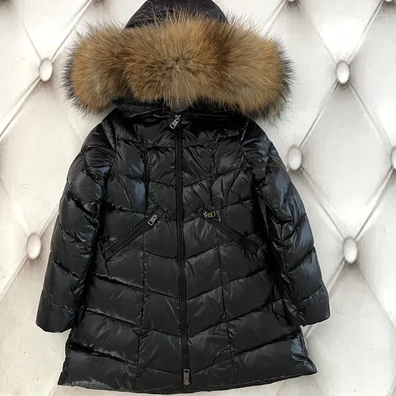 Down Coat 2023 WIINTER BRAND MARKE CIEBIE CZYNIKA BIG FUR FUR CLARAR DZIEWCZYNE DZIEWCZE