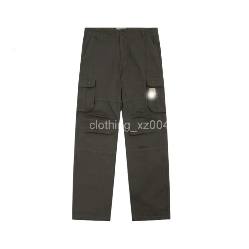 Carharttlys Дизайнерские брюки оригинального качества Роскошные постиранные и бывшие в употреблении холщовые брюки для рабочей одежды с несколькими карманами Брюки для спецодежды с двойным коленом для деревообработки